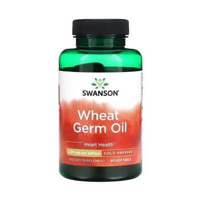 Масло из зародышей пшеницы Swanson Wheat germ oli 1130 мг, 60 капсул