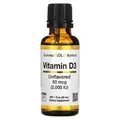 Вітамін Д3 California Gold Nutrition Vitamin D3 50 mcg (2000 IU) без смаку, 30 мл