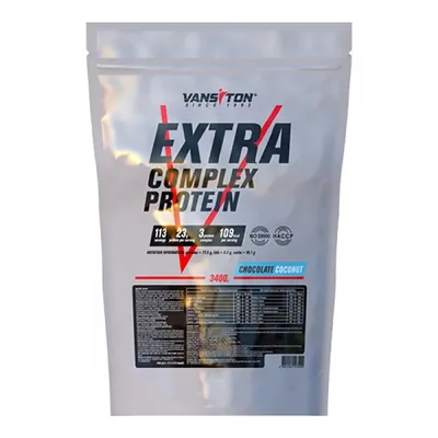 Протеїн комплексний Vansiton Extra Complex Protein, шоколад-кокос, 3,4 кг