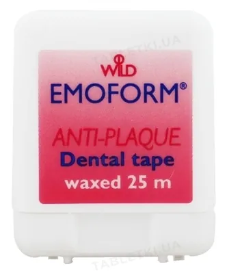 Зубна стрічка Dr.Wild Emoform вощена, 25 м