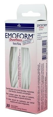 Зубные нити Emoform Duofloss, тонкие, 30 штук