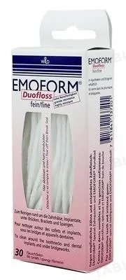 Зубні нитки Dr.Wild Emoform Duofloss, тонкі, 30 шт