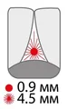 Міжзубні йоржики Paro Swiss 3star-grip, середні, зелені, 4.5 мм, 4 шт