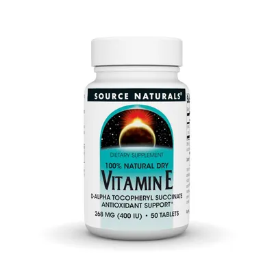 Вітамін Е Source Naturals Vitamin E 400 IU, 50 таблеток