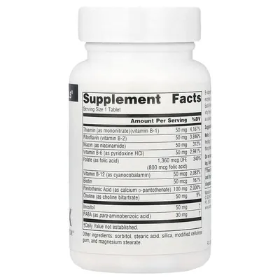 Вітаміни групи В Source Naturals B-50 Complex, 50 таблеток