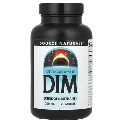 Диіндолілметан Source Naturals DIM 200 мг, 120 таблеток