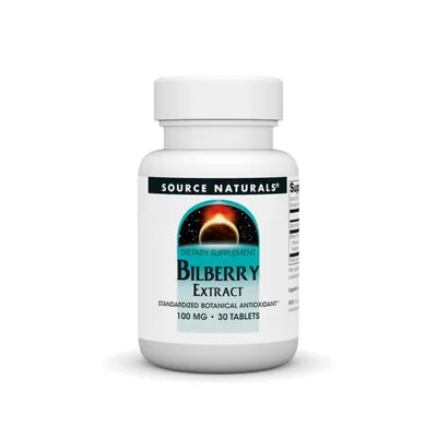 Екстракт чорниці Source Naturals Bilberry Extract 100 мг, 30 таблеток
