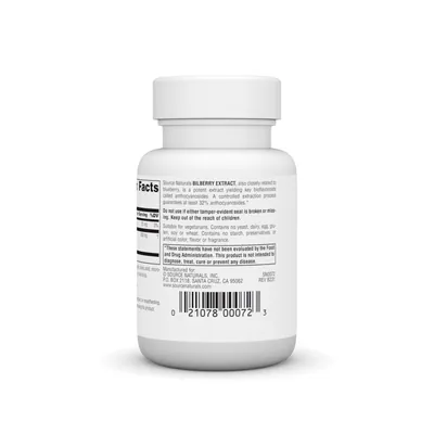 Екстракт чорниці Source Naturals Bilberry Extract 100 мг, 30 таблеток