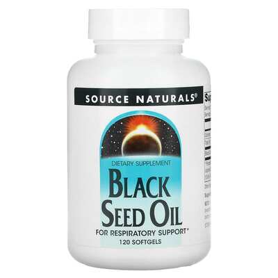 Масло черного тмина Source Naturals Black cumin oil, 120 капсул