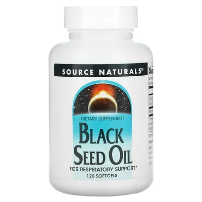 Олія чорного кмину Source Naturals Black cumin oil, 120 капсул