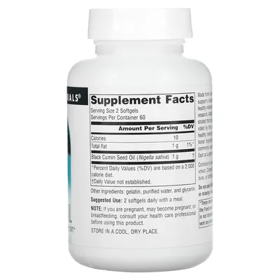Олія чорного кмину Source Naturals Black cumin oil, 120 капсул