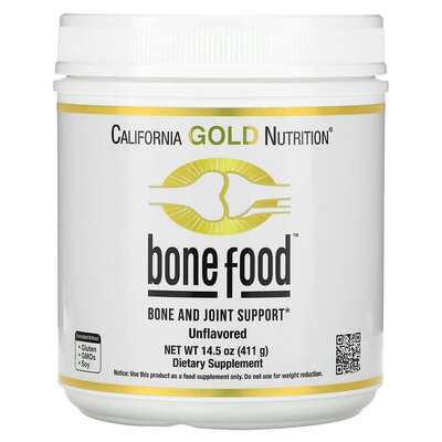 Поддержка костей California Gold Nutrition Bone food, 411 г