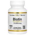 Биотин California Gold Nutrition Biotin food 10 000 мкг, 90 капсул