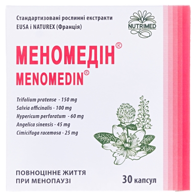 Меномедін капсули №30 (10х3)