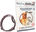 Ошейник AnimAll VetLine противопаразитарный для собак, 70 см, коричневый