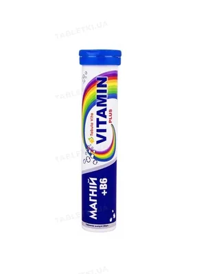 Вітамін Плюс Магній + В6 Tabula Vita таблетки шипучі №20