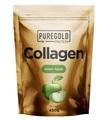 Коллаген Pure Gold Collagen Green Apple с гиалуроновой кислотой, витамином С и цинком, со вкусом зеленого яблока, 450 г
