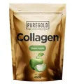 Колаген Pure Gold Collagen Green Apple з гіалуроновою кислотою, вітаміном С та цинком, зі смаком зеленого яблука, 450 г