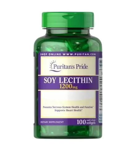 Лецитин соєвий Puritan's Pride Soy Lecithin 1200 мг, 100 капсул