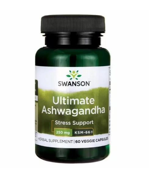 Ашваганда Swanson Ultimate Ashwagandha экстракт корней 250 мг, 60 капсул
