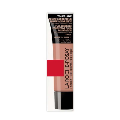 Тональний флюїд La Roche-Posay Toleriane коригуючий, високої покривної здатності для чутливої шкіри , SPF25, відтінок 11, 30 мл