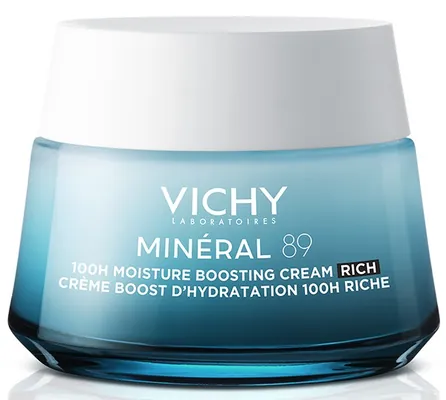 Крем для обличчя Vichy Mineral 89 зволоження 100 годин насичений для сухої та дуже сухої шкіри, 50 мл