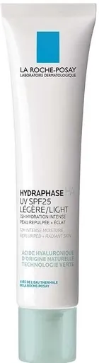 Крем для обличчя La Roche-Posay Hydraphase HA UV Legere SPF25 легкий зволожуючий для зневодненої шкіри обличчя, 40 мл