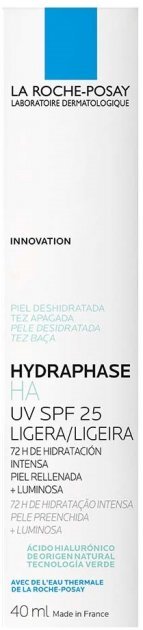 Крем для лица La Roche-Posay Hydraphase HA UV Legere SPF25 легкий увлажняющий для обезвоженной кожи лица, 40 мл