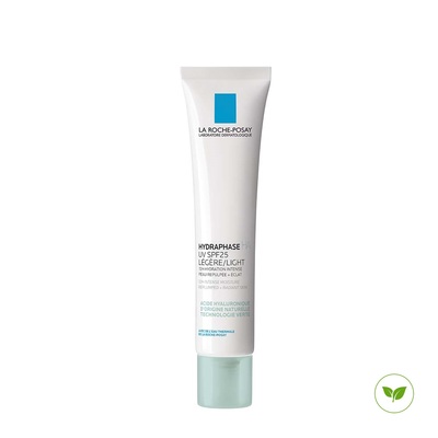 Крем для лица La Roche-Posay Hydraphase HA UV Legere SPF25 легкий увлажняющий для обезвоженной кожи лица, 40 мл