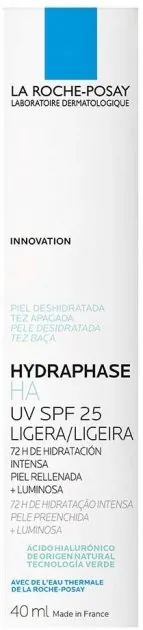 Крем для обличчя La Roche-Posay Hydraphase HA UV Legere SPF25 легкий зволожуючий для зневодненої шкіри обличчя, 40 мл