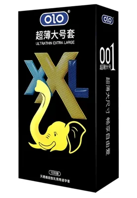 Презервативи OLO XXL Ultrathin Extra Large ультратонкі збільшиної ширини, 10 штук