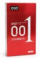 Презервативи OLO 001 Red ультратонкі збуджуючі з крапками з ефектом розігріву, 10 штук
