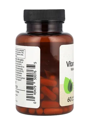 Вітамін Д3 + К2 Futurebiotics Vitamin D3 + К2 5000 МО/90 мкг, 60 капсул