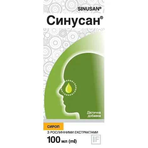 Синусан з рослинними екстрактами сироп, 100 мл