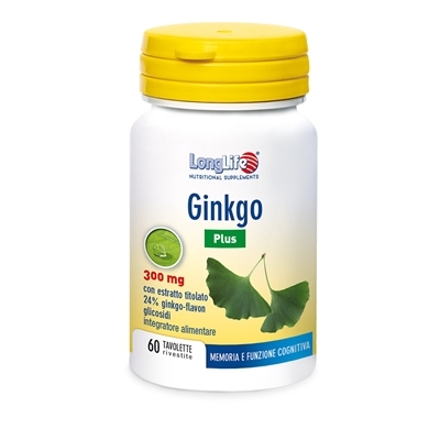 Лонг Лайф Ginkgo Plus капсули по 300 мг №60