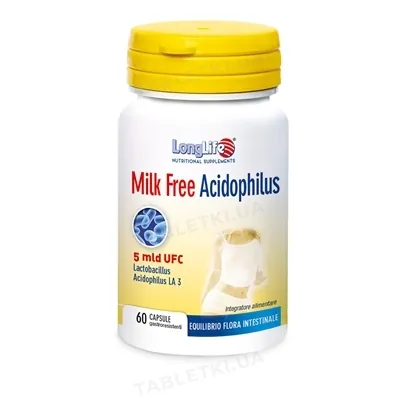 Лонг Лайф Milk Free Acidophilus капсули №60