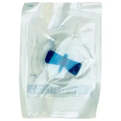 Катетер внутрішньовенний Alexpharm Butterfly тип метелик 23G, синій, 1 штука