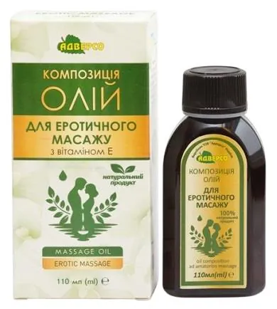 Композиція олій Адверсо Для еротичного масажу, 110 мл