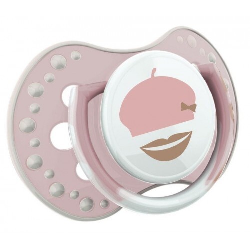 Пустышка силиконовая Lovi Retro baby динамическая, 22/804girl, 3-6 месяцев, 2 шт