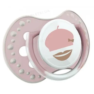 Пустушка силіконова Lovi Retro baby динамічна, 22/804girl, 3-6 місяців, 2 шт
