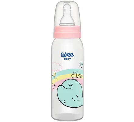 Пляшечка для годування Wee Baby Classic PP, силіконова соска №1, 250 мл