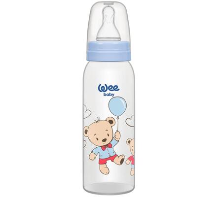 Бутылочка для кормления Wee Baby Classic PP, силиконовая соска №1, 250 мл