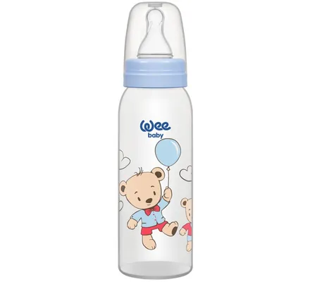 Пляшечка для годування Wee Baby Classic PP, силіконова соска №1, 250 мл