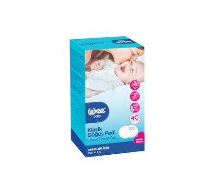 Вкладыши лактационные Wee Baby классические для бюстгальтера, 40 штук