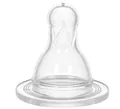 Соска силіконова Wee Baby кругла для пляшечок з вузькою шийкою №1, 1 шт