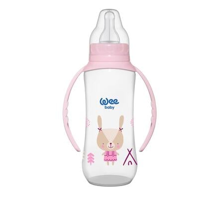 Бутылочка для кормления Wee Baby Classic PP с ручками, силиконовая соска №2, 270 мл