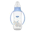 Пляшечка для годування Wee Baby Classic PP з ручками, силіконова соска №2, 270 мл