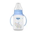 Пляшечка для годування Wee Baby Classic PP з ручками, силіконова соска №2, 150 мл