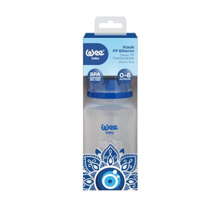 Бутылочка для кормления Wee Baby Classic PP Evil Eye (268) 0-6 месяцев, силиконовая соска №1, 150 мл