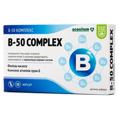 В-50 Комплекс (Complex) Baum Pharm, 30 (15х2) капсул